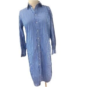 Polo by Ralph Lauren Blue Striped Midi Dress Size 2
